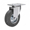 Liemke European Type Swivel Caster, 18-11-6-13-2-3, Rubber, 125 x 38MM, 100 Kg