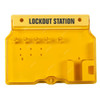 Lockout Station With Lockable Cover, LS-MST04-EB, 320 x 420MM, Yellow