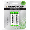 Energycell Rechargeable Battery, HR6, AA, 1.2V, 2 Pcs/Pack