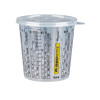 Rhinomotive Expert Paint Mixing Cup With Lid, R1403, 700ML, Plastic, Clear, 200 Pcs/Pack