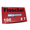 Floscher Fisher Plug, S7, Plastic, 7MM, Dark Grey, 20000 Pcs/Box