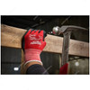 Milwaukee Dipped Gloves, 4932471416, Cut Level 1, M, Red