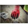 Milwaukee Dipped Gloves, 4932471416, Cut Level 1, M, Red