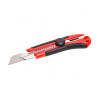 Beorol Utility Knife With Fixing Screw, SPF25, Metal/PVC, 25MM, Black/Red