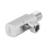 Geepas Angle Valve, GSW61082, Brass, 0.8MPa, G-1/2 Inch, Silver