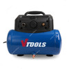 Vtools Air Compressor, VT1301, 1200W, 8 Bar, 6 Ltrs, Black/Blue