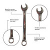 Tata Agrico Combination Spanner Kit, CSK001, Silver, 25 Pcs/Set