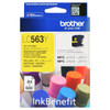 Brother Ink Cartridge, LC563Y, 600 Pages, Yellow