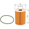 Bosch Element Oil Filter, BSBF026407102, 108MM Length, 83MM Outside Dia