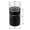 Bosch P3314 Screw-On Oil Filter, BSB0451103314, 124MM Length, 76.1MM Outside Dia