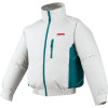 Makita Cordless Fan Jacket, ZDFJ201ZXL, 18V, XL, White/Blue