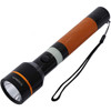 Olsenmark Rechargeable LED Flashlight With Night Glow, OMFL2658, 1900 mAh, Ni-CD, Black/Orange