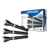 Sonashi Rechargeable LED Flashlight, SLT-2411, 3W, 400mAh, 3 Pcs/Pack