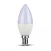 V-Tac LED Candle Bulb, VT-1818, 4W, Frosted, 2700K, Warm White