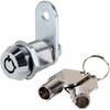 Robustline Tubular Cabinet Lock With Barrels, 7/8 Inch, Chrome Plated, Silver