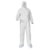 American Safety Microporous Protective Coverall, MP-1211, 60 GSM, M, White
