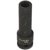 Stanley 6 Point Impact Deep Socket, STMT91391-8B, 1/2 Inch Drive, 20MM