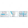 Scudo Microporous Disposable Coverall, SC-06030, Chem Pro, XL, White/Blue