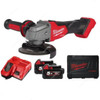 Milwaukee Cordless Angle Grinder Kit, M18FSAG125X-502X, 18V, 125MM, 5 Pcs/Kit