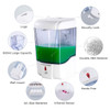 Automatic Soap Dispenser, 700ML, ABS, White/Clear