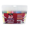 Sargent Art Washable Brush Tip Marker Set, SA22-1520, 20 Pcs/Set