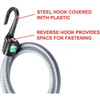 Master Lock Bungee Cord With Steel Hook, ML3036EURDAT, 1.2 Mtrs x 9.5MM, 75 Kg, Grey