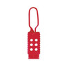 Master Lock Non Conductive Lockout Hasp, ML428, Plastic, 6 Padlock, Red