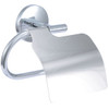 Linisi Toilet Paper Holder with Lid, 82686, Silver Colour, Brass