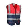 Empiral Safety Vest, E108073304, Dazzle, Red and Navy Blue, XL