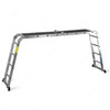 Topman Triple Selection Straight Ladder, MTAL-28, Aluminium, 4 + 7 Steps, 150 Kg Loading Capacity
