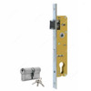 Tuf-Fix Mortise Door Lock, 11T103-ALU, Chrome Plated Steel, 20 x 85MM, Yellow