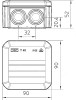 OBO Junction Box, OBO2007045, T40, Polypropylene, IP55, Light Grey