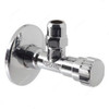 Vado Angle Valve, PEX-228A-C-P, Chrome Finish, Silver