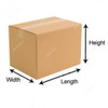 Corrugated Shipping Box, 5 Ply, 55CM Length x 55CM Width x 70CM Height, Brown, 5 Pcs/Pack