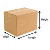 Corrugated Shipping Box, 5 Ply, 100CM Length x 75CM Width x 75CM Height, Brown
