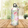 Wackylicious Floral Sipper Water Bottle, 600ML, Multicolor