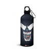Wackylicious Venom Silhouette Sipper Water Bottle, 600ML, Black