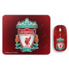 Wackylicious Liverpool Wireless Mouse With Mouse Pad, 973-1231-613, Red, Combo Offer