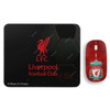 Wackylicious Liverpool Wireless Mouse With Mouse Pad, 1489-1231-613, Black/Red, Combo Offer