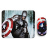 Wackylicious Captain America Wireless Mouse With Mouse Pad, 1378-1231-613, Combo Offer