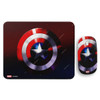 Wackylicious Captain America Wireless Mouse With Mouse Pad, 1354-1231-613, Combo Offer
