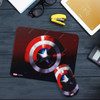 Wackylicious Captain America Wireless Mouse With Mouse Pad, 1354-1231-613, Combo Offer