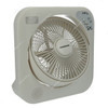 Olsenmark Rechargeable Box Fan With Emergency Lantern, OMF1751, 12V, White