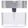 Soap Dispenser With Sponge Holder, ABS, 385ML, Grey/Clear