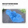 Waterproof Disposable Shoes Cover, Polyethylene, 18 x 46cm, Blue, 100 Pcs/Pack