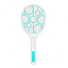 Rechargeable Mosquito Swatter With LED Lighting, 5VDC, 400mAh, White/Blue