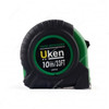 Uken Measuring Tape, U10752, Rubber, 25MM x 10 Mtrs, Green/Black