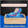 Kkmoon Disposable Shoe Cover, Plastic, 50 x 15CM, Blue, 100 Pcs/Pack