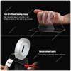 Reusable Nano Adhesive Tape, 30MM x 1 Mtrs, Clear