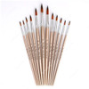 Zhu Ting Paint Brush Set, Aluminum Alloy and Nylon, 18-22CM, Rose Gold